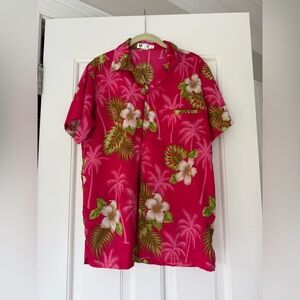 Made in India V.H.O. Tropical Hawaiian Floral Men's Shirt